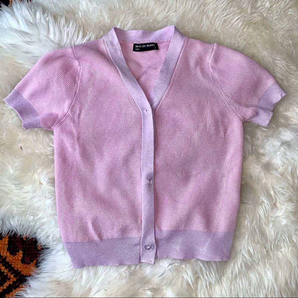Pink Cardigan.